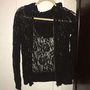 Black lace jacket